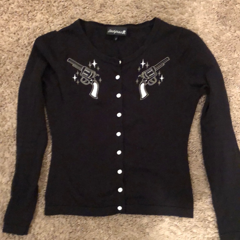 Sourpuss size small Jonny Cash Cardigan